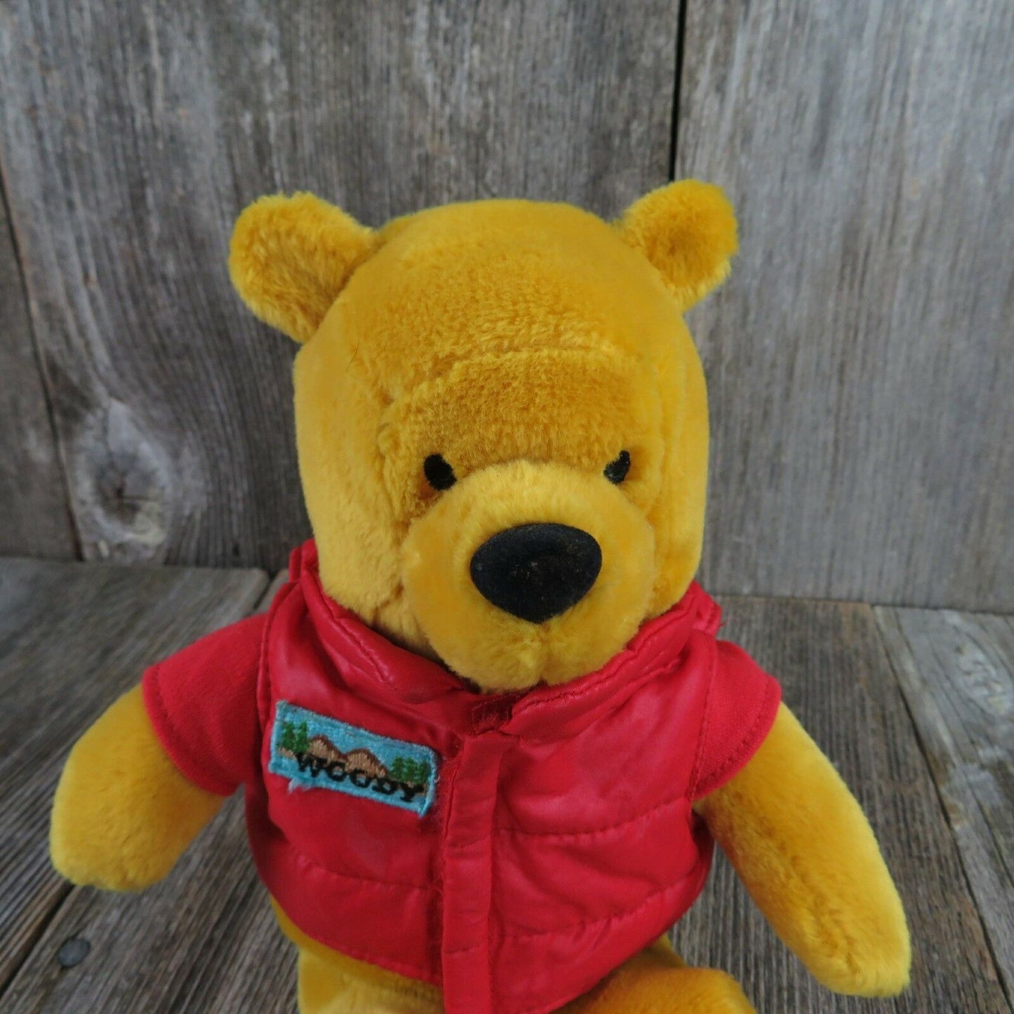 Winnie The Pooh Woody Teddy Bear Plush Beanie Disney Stuffed Animal Vest Outdoor - At Grandma's Table