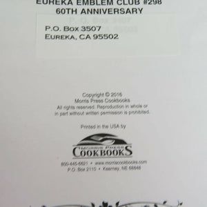 California Cookbook Eureka Emblem Club #298 Recipes From The Heart Women Charity - At Grandma's Table