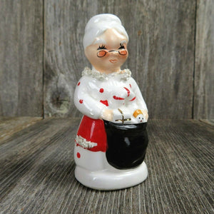 Vintage Mrs Santa Claus Salt Pepper Shaker Spaghetti Christmas Napco Replacement - At Grandma's Table