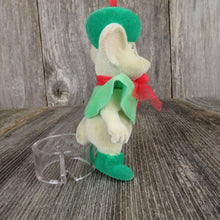 Load image into Gallery viewer, Vintage Mouse Ornament Rescuers Disney Miss Bianca Christmas Flocked Girl - At Grandma&#39;s Table