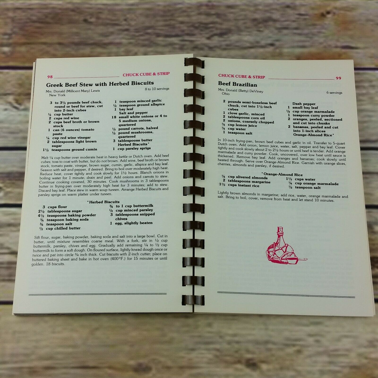 Vintage Cookbook National Beef Cook Off 244 Prize Winning Recipes Volume 2 - At Grandma's Table