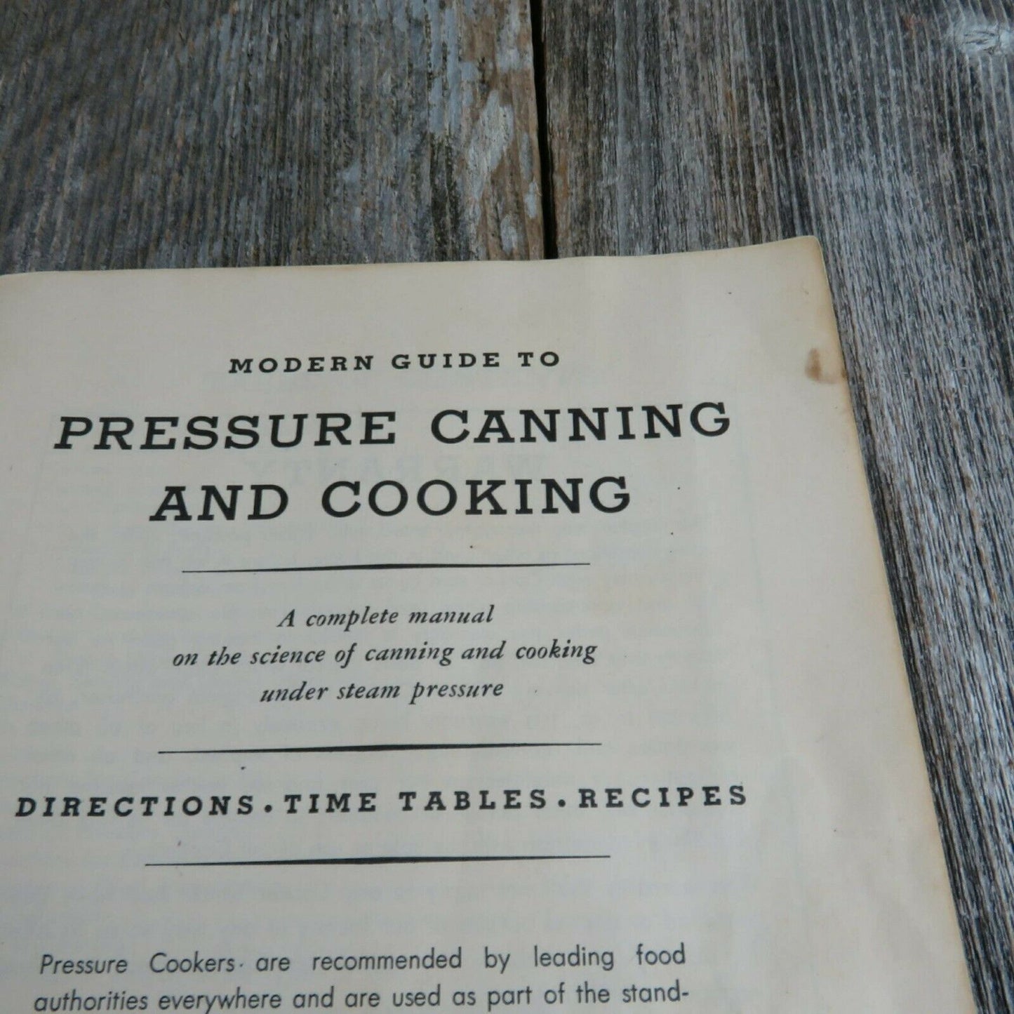 Vintage Cookbook Montgomery Ward Pressure Cooker Recipe Guide Instructions - At Grandma's Table