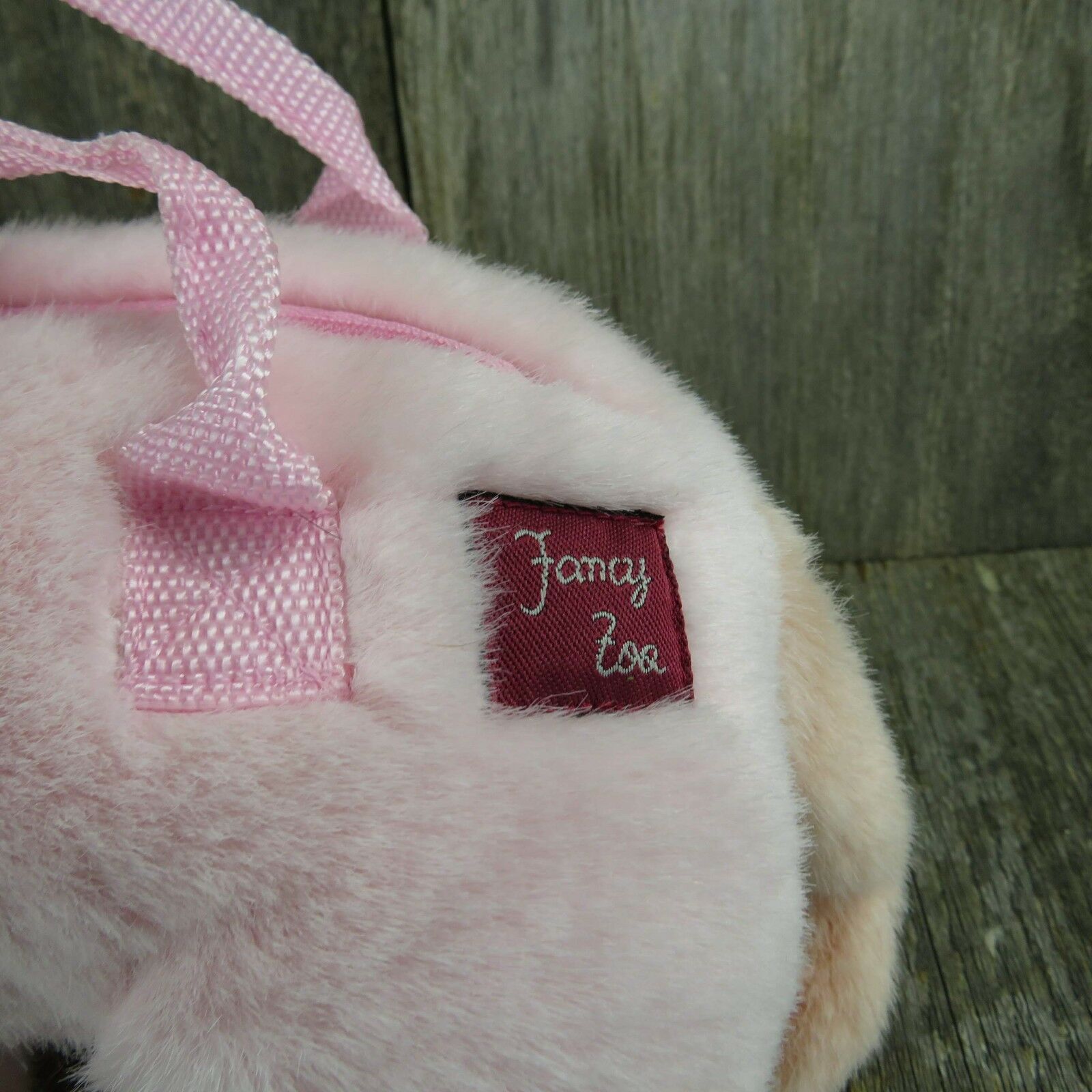 Pig Plush Pink Purse Handbag Stuffed Animal Bag Fancy Zoo Farm - At Grandma's Table