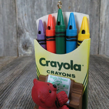 Load image into Gallery viewer, Vintage Teddy Bear Crayon Pipe Organ Ornament Hallmark Crayola Piano Carols 1991 - At Grandma&#39;s Table