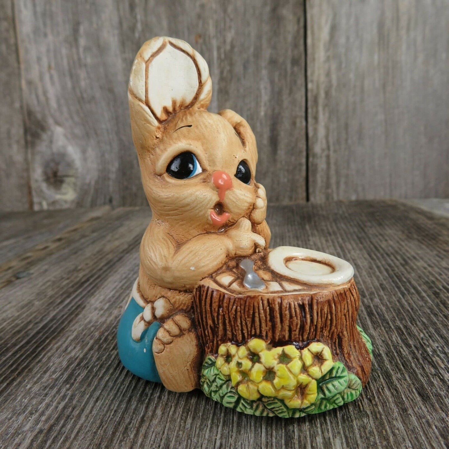 Vintage Rabbit Figurine Pendelfin Bunny Joanne Ollie England Stoneware Easter - At Grandma's Table