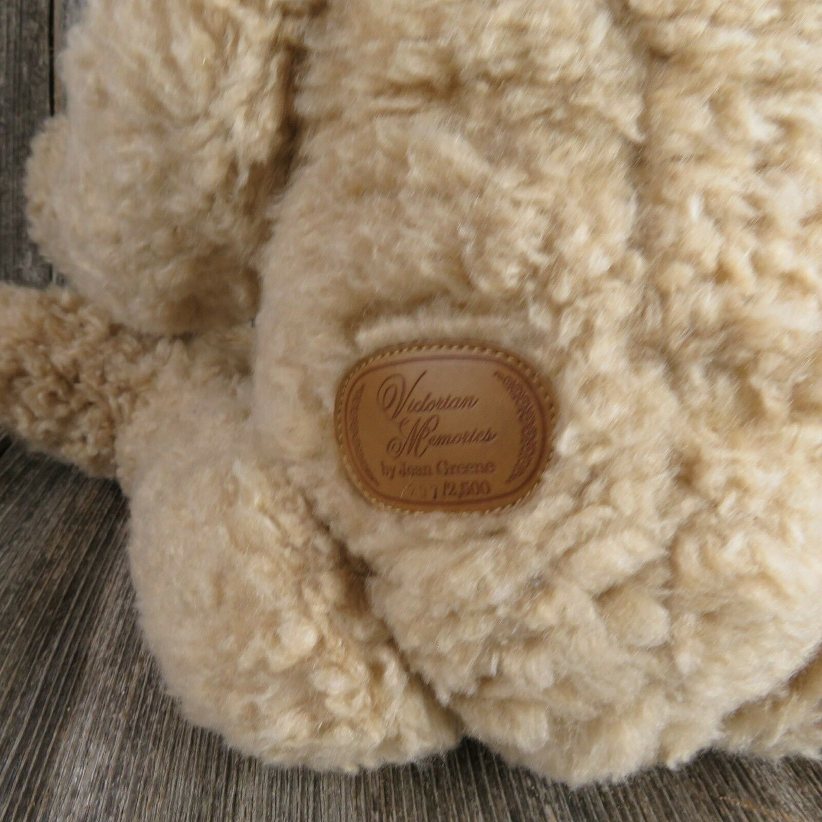 Vintage Jointed Teddy Bear Plush Victorian Memories Joan Greene 1991 Stuffed Animal - At Grandma's Table