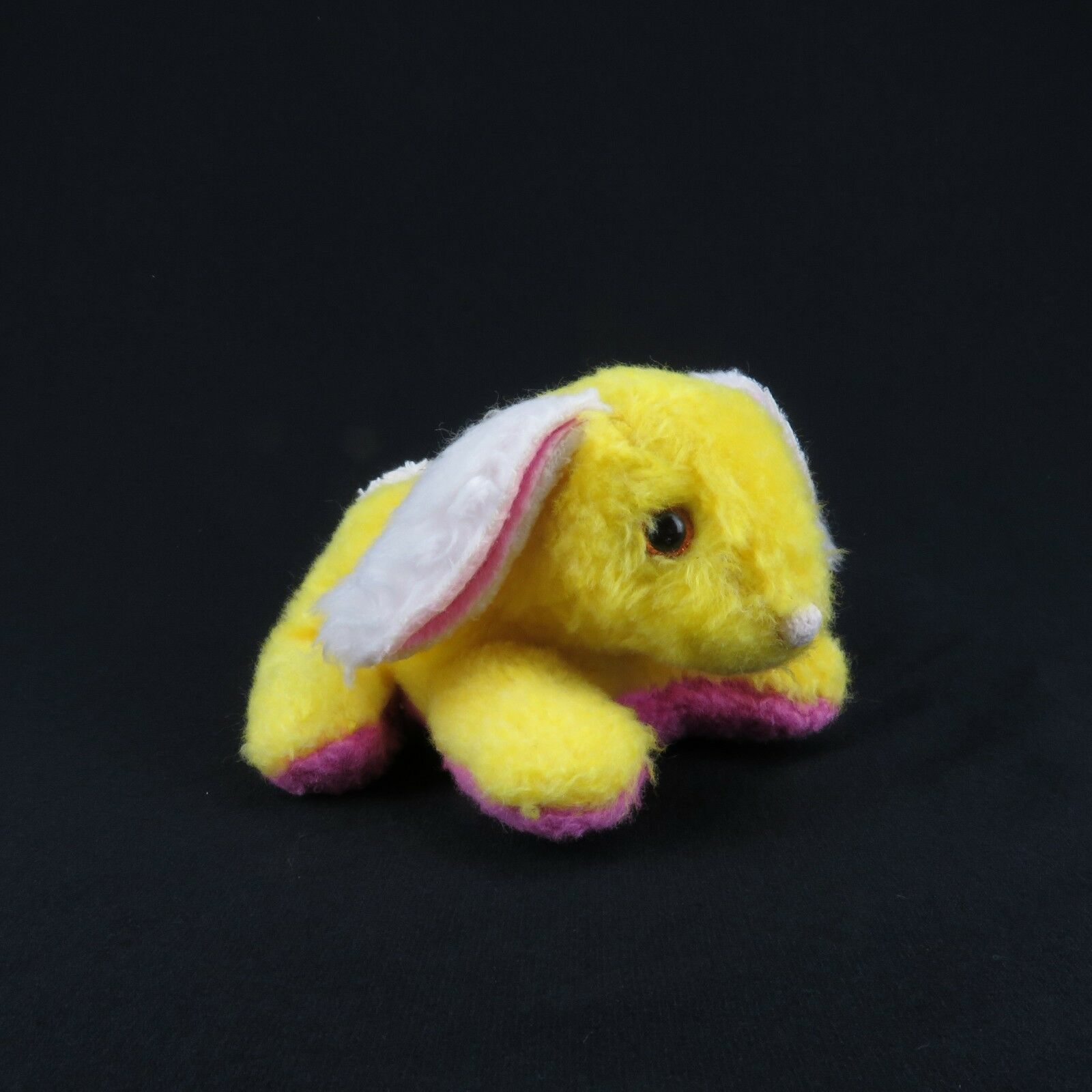 Vintage Bunny Plush Yellow Stuffed Animal Rabbit 1976 Russ Fuzzy Wuzzy ...