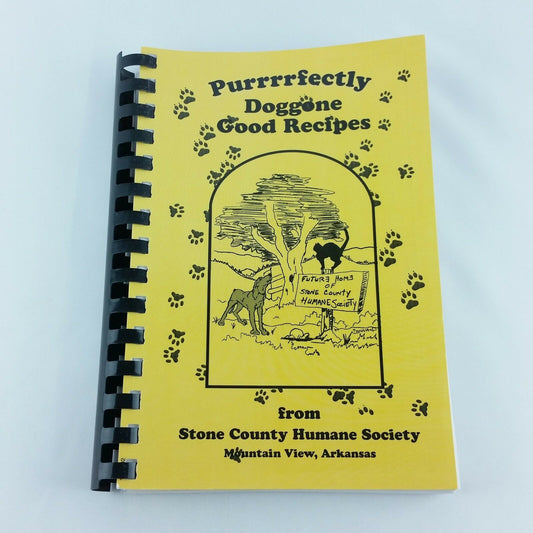 Arkansas Cookbook Stone County Humane Society Purrrrfectly Doggone Good Recipes - At Grandma's Table