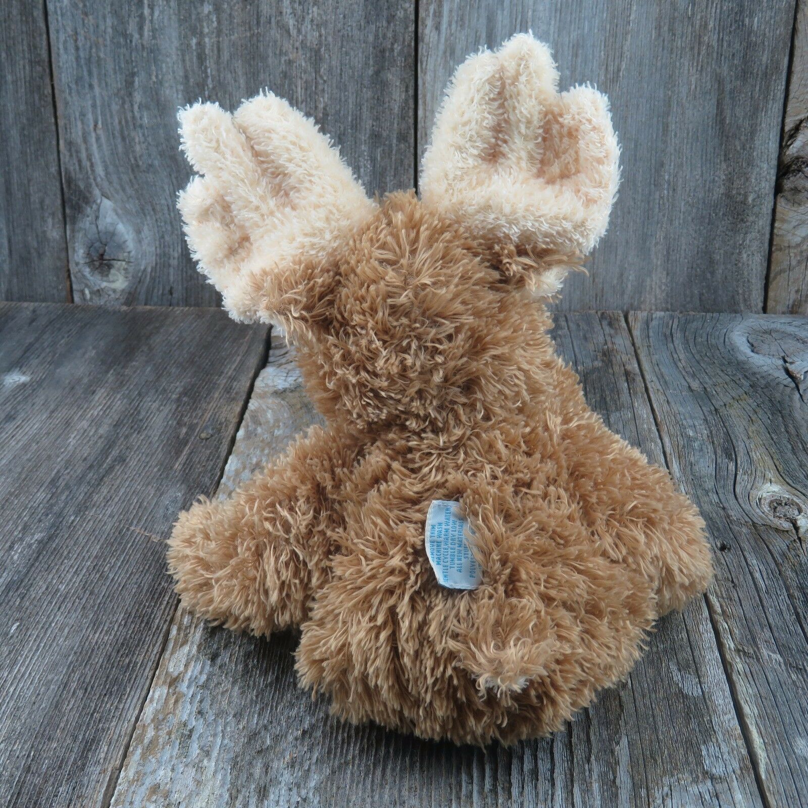 Moose Plush Baby Rattle Stuffed Animal Boyds Collection Tan Honey Fuzzy Soft - At Grandma's Table