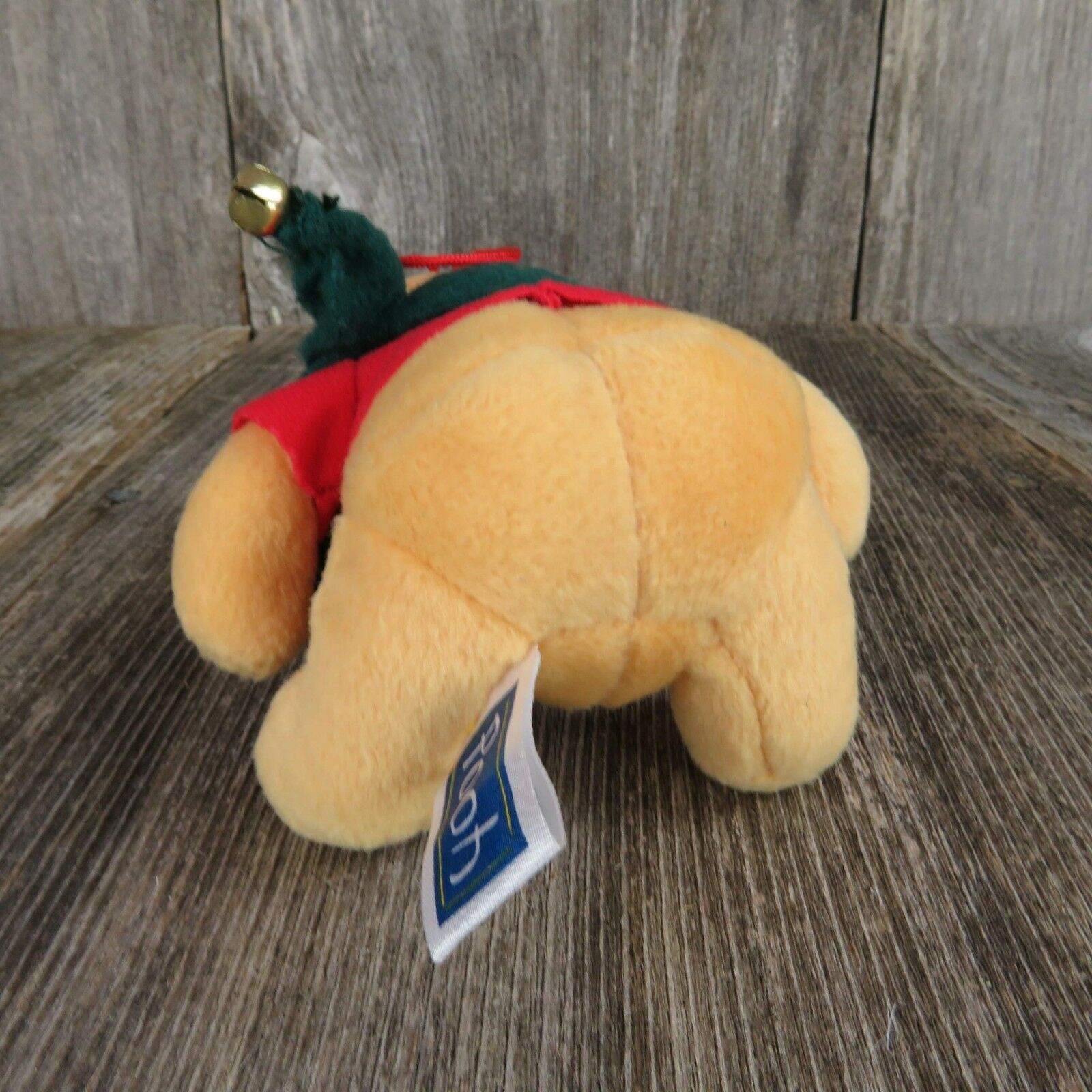 Winnie the Pooh Ornament Plush Disney Stuffed Bear Animal Christmas Scarf Teddy - At Grandma's Table