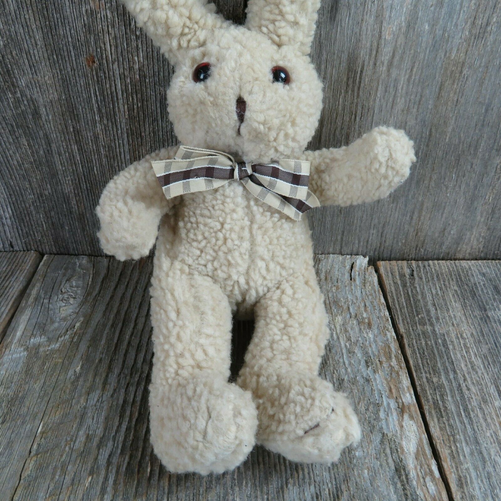Vintage Bunny Rabbit Plush Russ Easter Nibbles Jr Stuffed Animal Toy Doll - At Grandma's Table