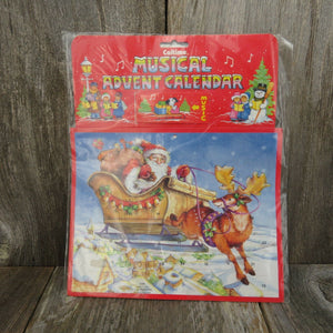 Vintage Santa Visit Advent Calendar Musical Pop Up Caltime Sealed England - At Grandma's Table