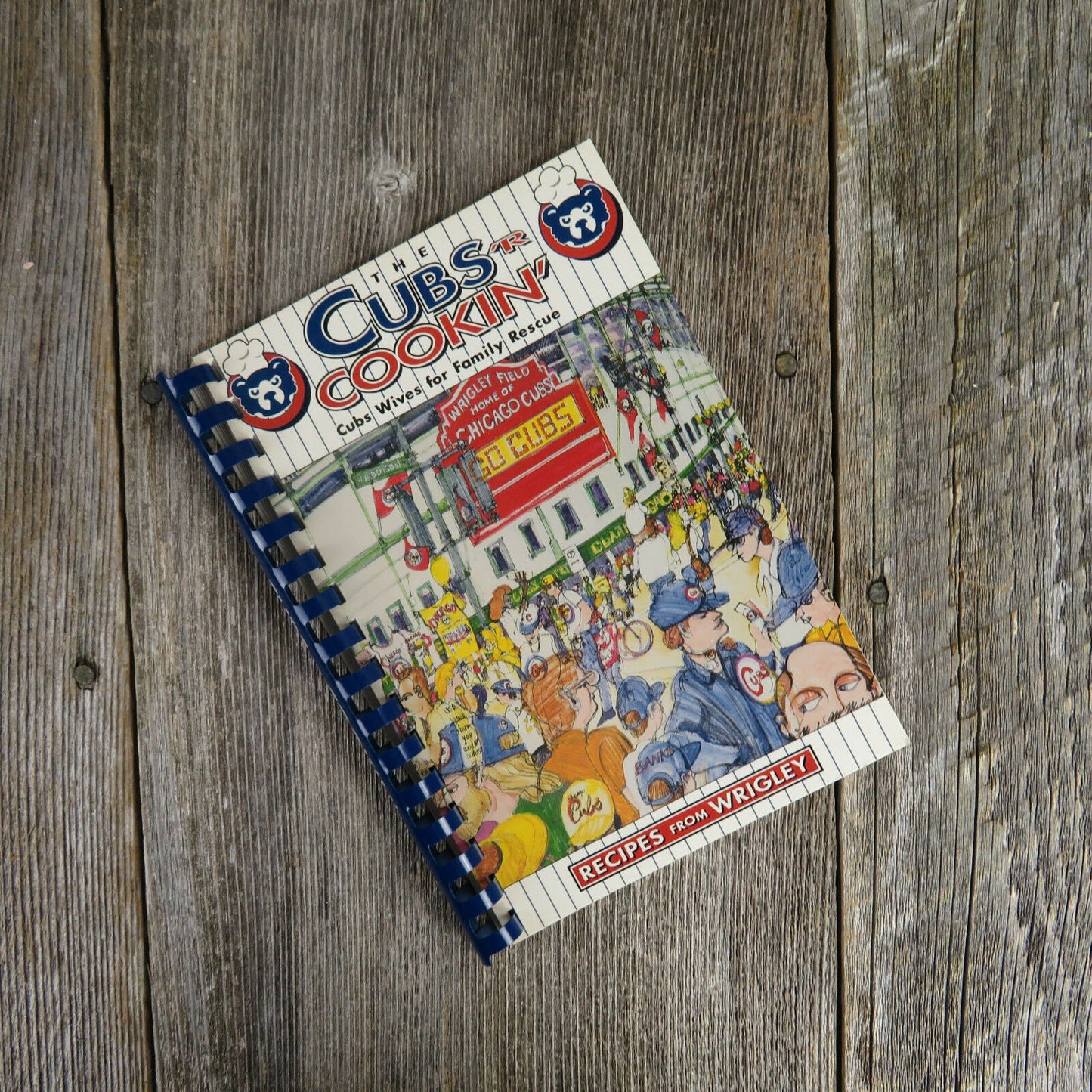 Vintage Chicago Cubs Cookbook Wrigley Field Baseball Wives Family Rescue Recipe - At Grandma's Table