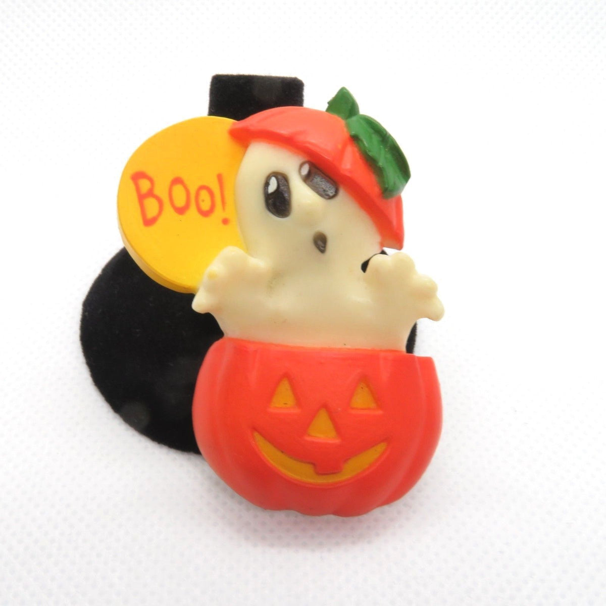 Vintage Halloween Pin Brooch Ghost Pumpkin Hallmark Plastic Holiday Bo ...