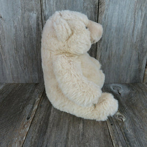 Vintage Teddy Bear Plush Potsy Wishpets Stuffed Animal Toy Doll 1997 Cream - At Grandma's Table