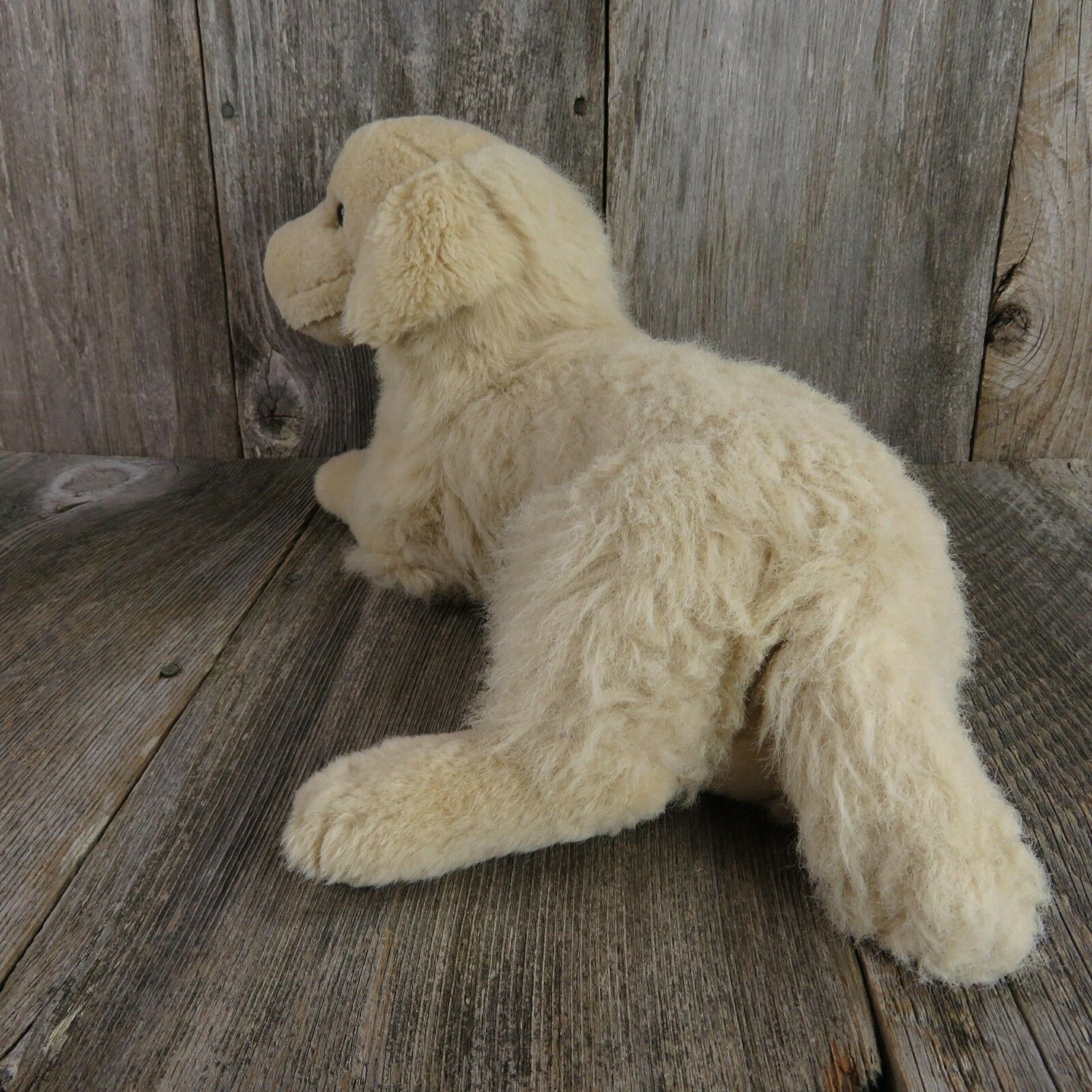 Golden Retriever Dog Plush Puppy Stuffed Animal Yellow Labrador Lounging Lab - At Grandma's Table