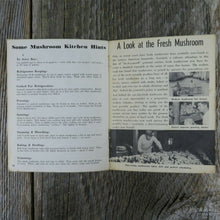 Load image into Gallery viewer, California Fresh Mushrooms Cook Book Vintage Cookbook Recipes 1963 - At Grandma&#39;s Table