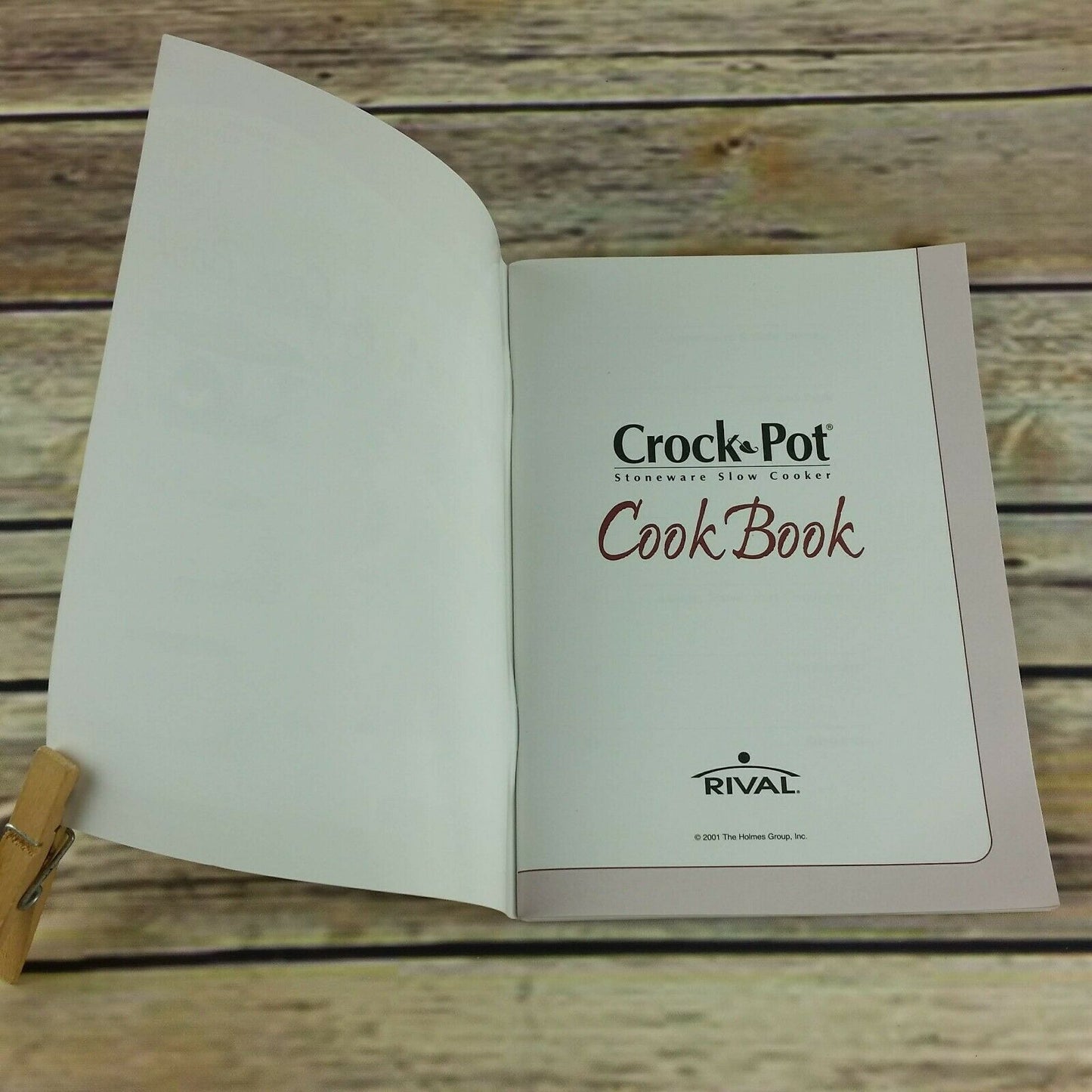 Vintage 2001 Rival Crock Pot Stoneware Slow Cooker Cookbook 