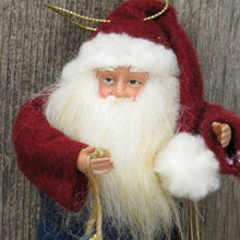 Load image into Gallery viewer, Fisherman Santa Claus Ornament Christmas TJ Santas Tina Mitchell Fish Fishing - At Grandma&#39;s Table