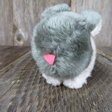 Load image into Gallery viewer, Vintage Bunny Rabbit Plush Stuffed Animal Hare Dakin Easter Gray White Korea - At Grandma&#39;s Table