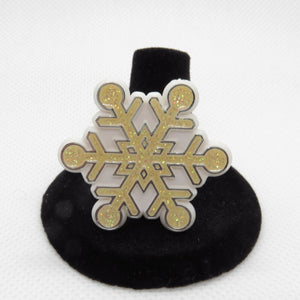 Snowflake Winter Christmas Pin Brooch Hallmark Vintage Holiday 1987 Jewelry - At Grandma's Table