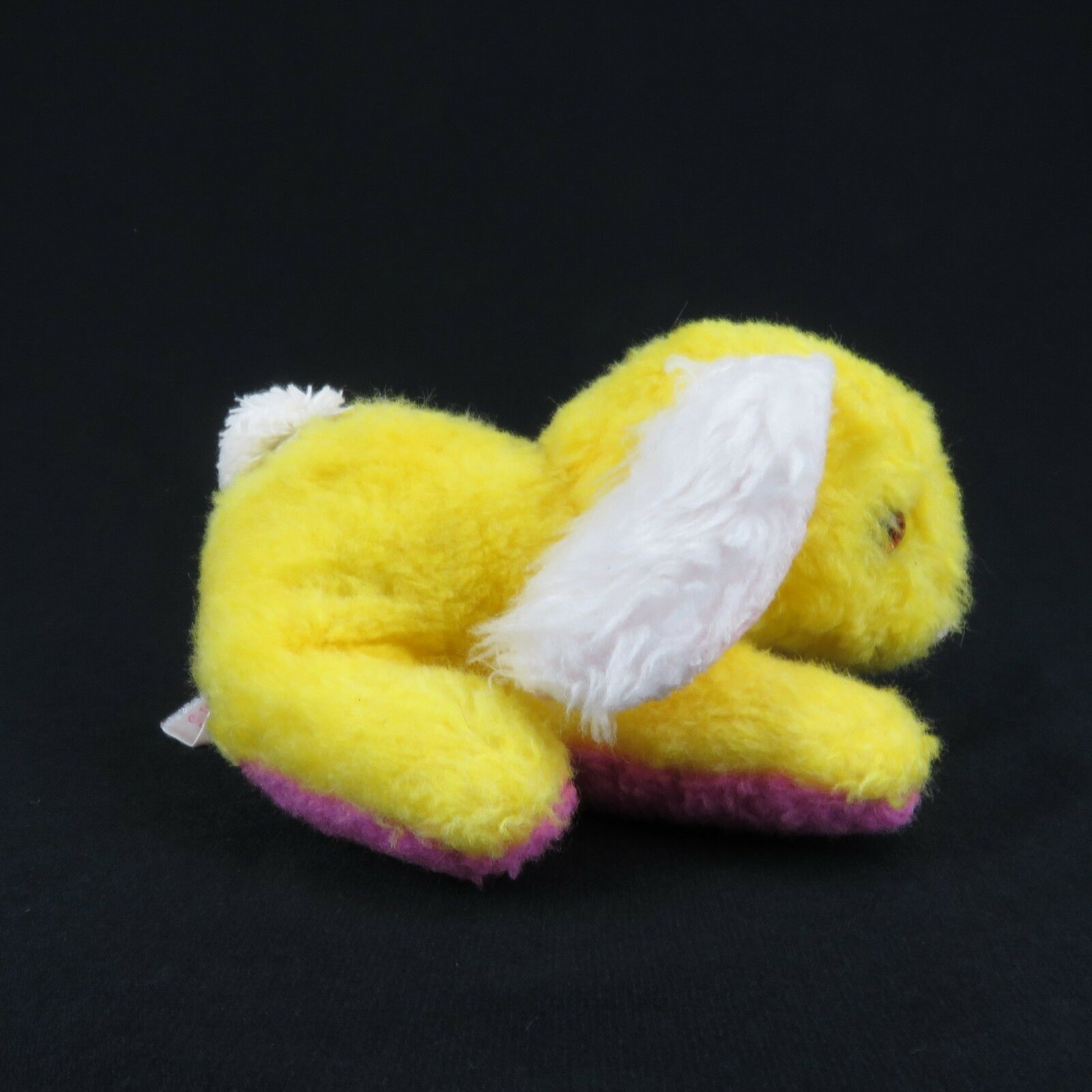 Vintage Bunny Plush Yellow Stuffed Animal Rabbit 1976 Russ Fuzzy Wuzzy ...
