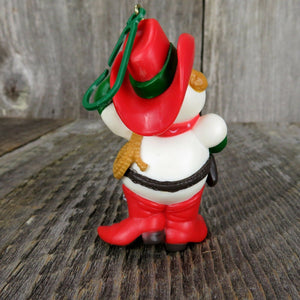 Cowboy Snowman Hallmark Keepsake Christmas Tree Ornament Vintage 1982 - At Grandma's Table