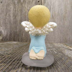 Vintage Mary's Angels Bluebell Ornament 1989 Hallmark Keepsake Christmas Tree - At Grandma's Table