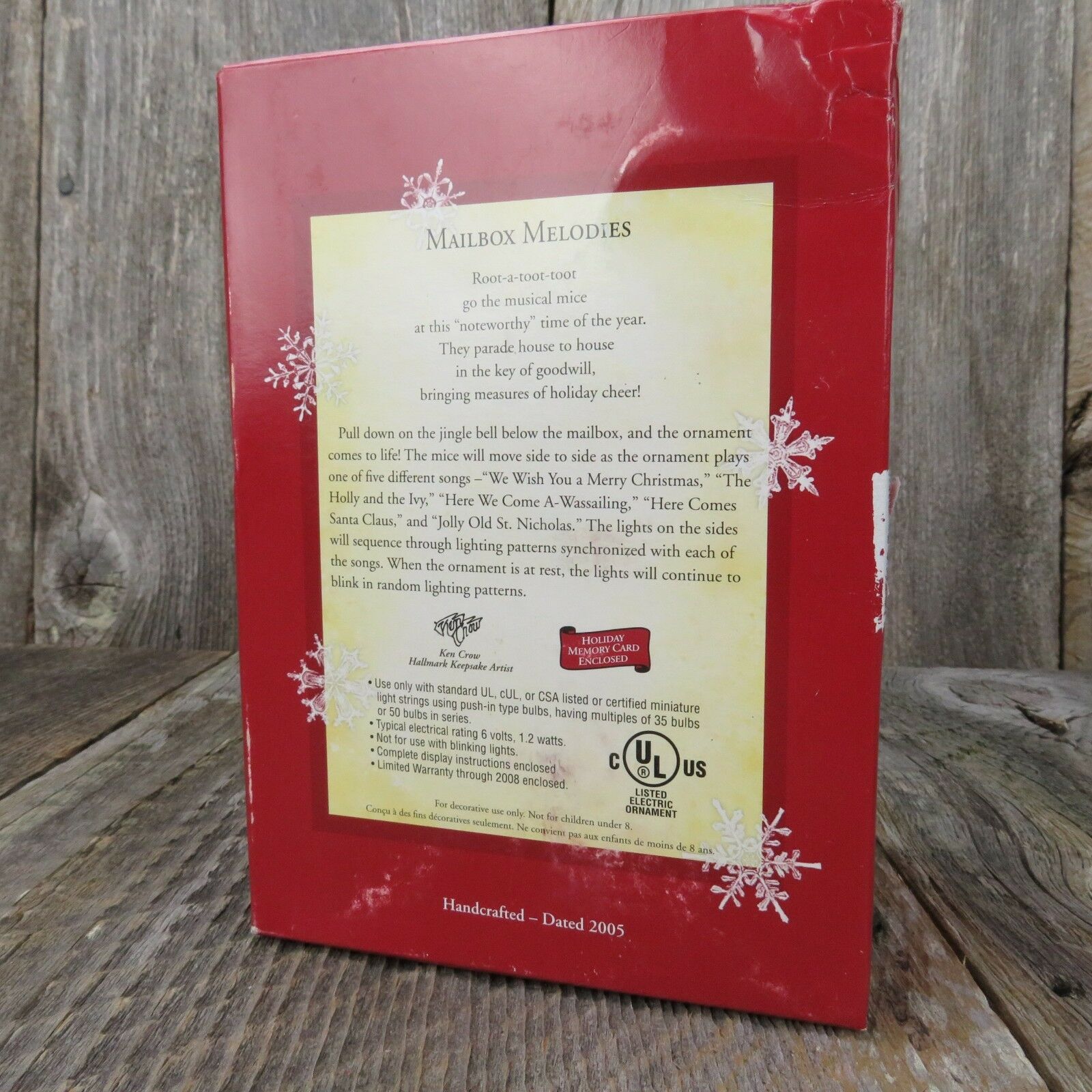 Mailbox Melodies Ornament Hallmark Christmas Mice Mouse Tree VIDEO Band Music - At Grandma's Table