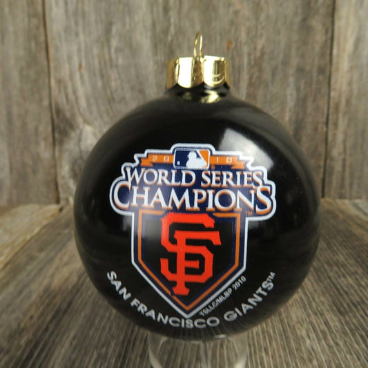 San Francisco Giants Christmas Ornament Glass World Series Baseball Ball 2010 - At Grandma's Table