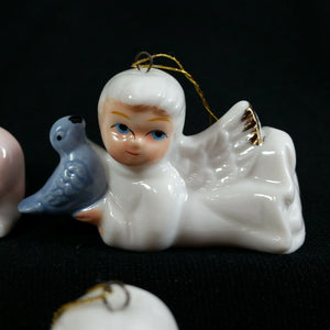 Vintage Angel Animals Ornaments Set Bunny Bird Duck Squirrel House of Lloyd - At Grandma's Table