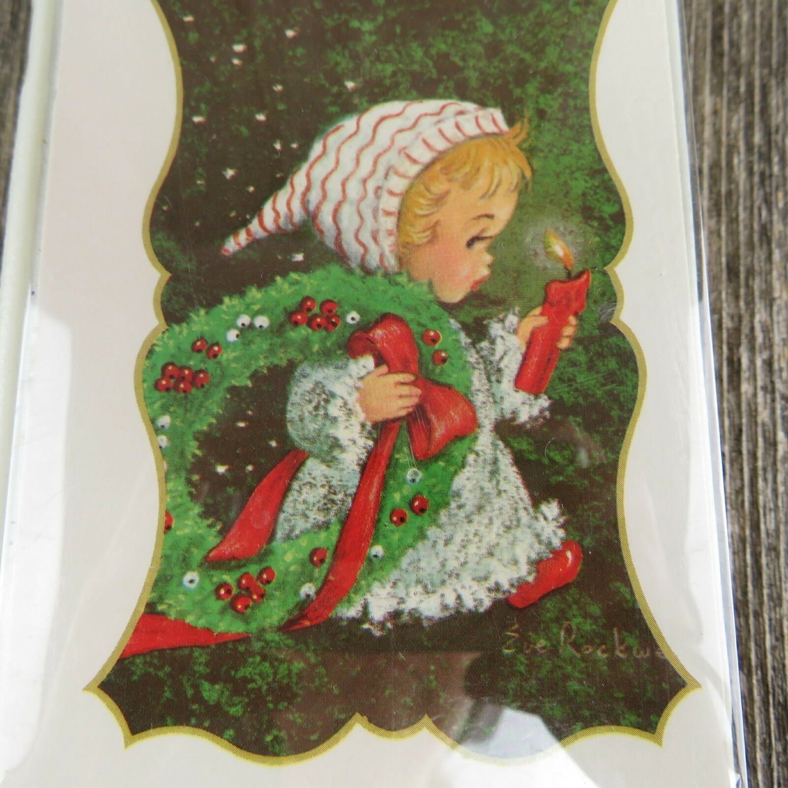 Vintage Christmas Card Book Music Box Child Santa Claus Is Coming To T