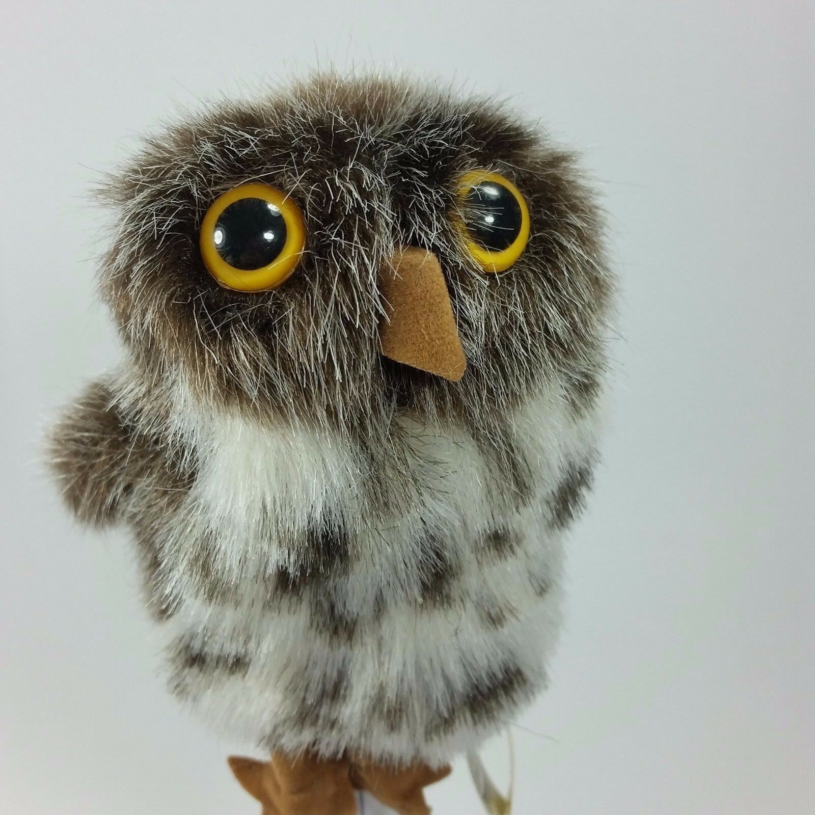 Owl Owlet Finger Puppet Plush Folkmanis Puppet Spotted Stuffed Animal Puppet - At Grandma's Table