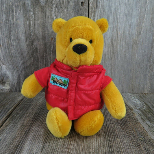 Winnie The Pooh Woody Teddy Bear Plush Beanie Disney Stuffed Animal Vest Outdoor - At Grandma's Table
