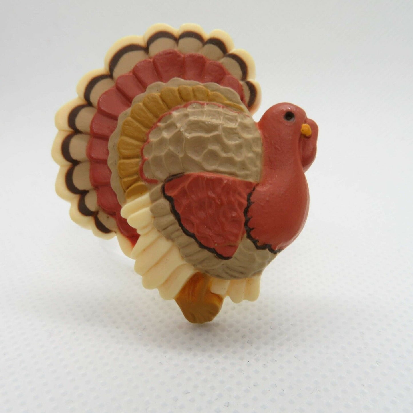 Vintage Turkey Pin Brooch Thanksgiving Fall Hallmark Plastic Holiday - At Grandma's Table