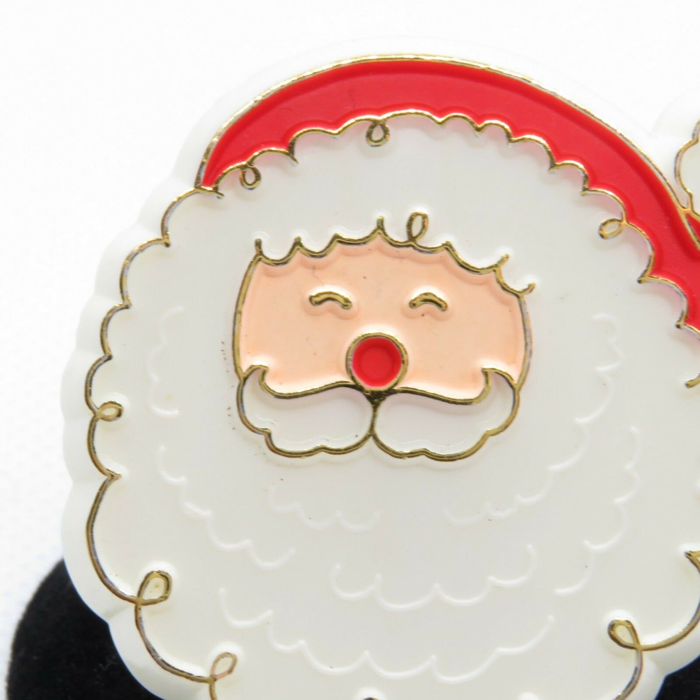 Vintage Santa Claus Christmas Pin Brooch Hallmark Jewelry Plastic - At Grandma's Table