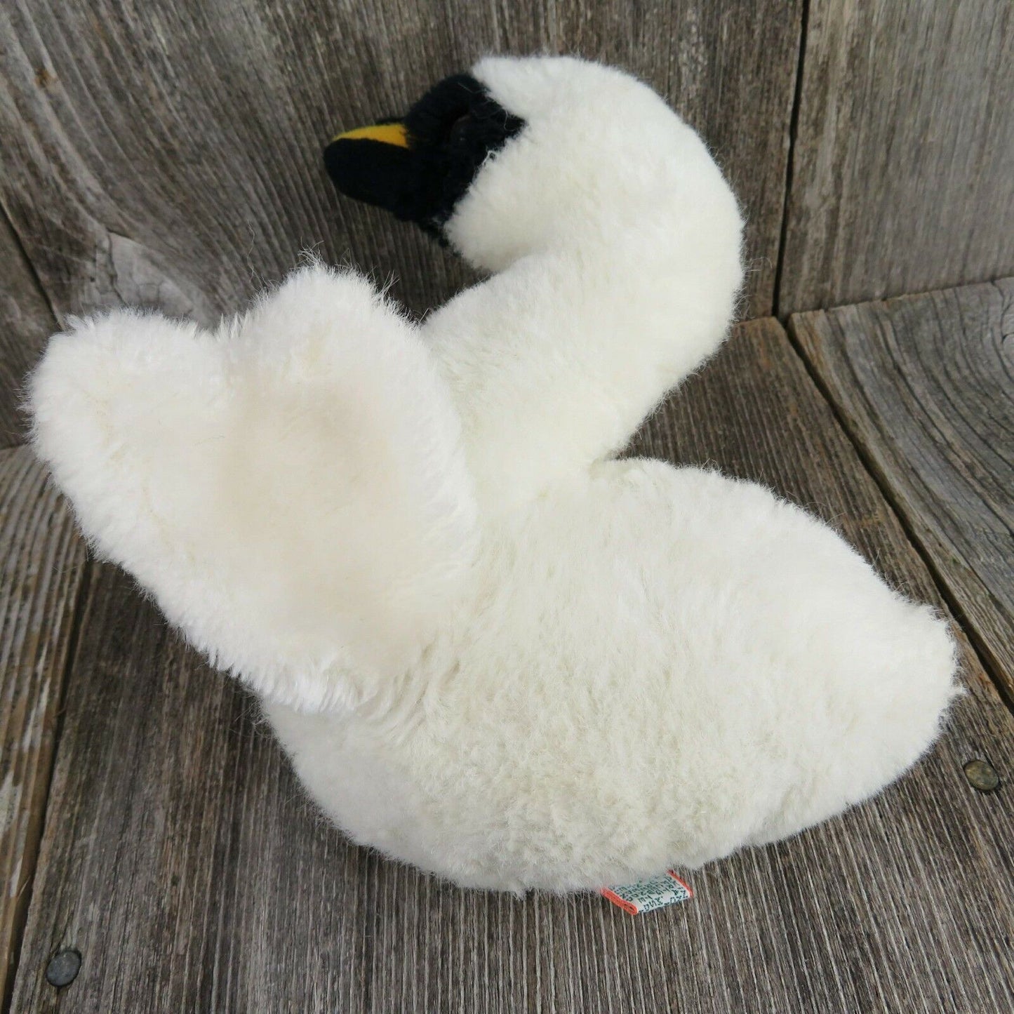 Vintage Swan Plush Goose Bird Stuffed Animal Dakin 1981 White - At Grandma's Table