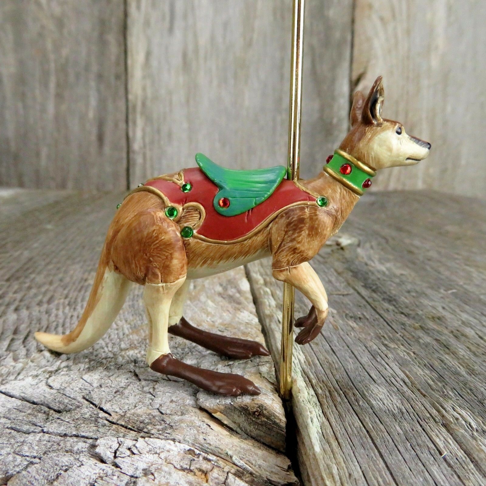 Happy Kangaroo Carousel Ride Hallmark Keepsake Christmas Tree Ornament 2008 - At Grandma's Table