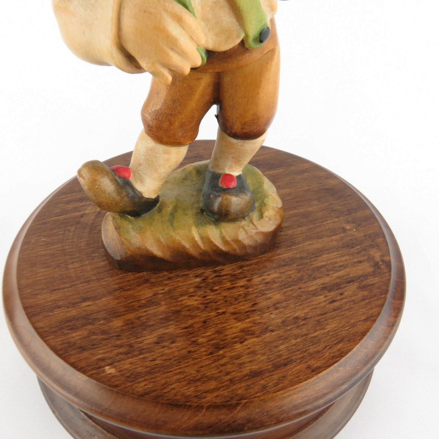 Vintage Carved Reuge The Music Box Dancer Boy Romy Swiss Musical Movement Video - At Grandma's Table