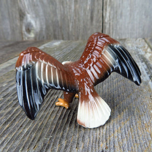 Eagle Bird Figurine Hagen Renaker Porcelain California Raptor - At Grandma's Table