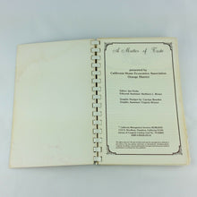Load image into Gallery viewer, Vintage California Cookbook Home Economics Association A Matter of Taste - At Grandma&#39;s Table