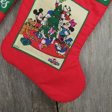 Load image into Gallery viewer, Disney Stocking Set Warmest Wishes Mickie Minnie Goofy Donald Daisy Duck Red - At Grandma&#39;s Table