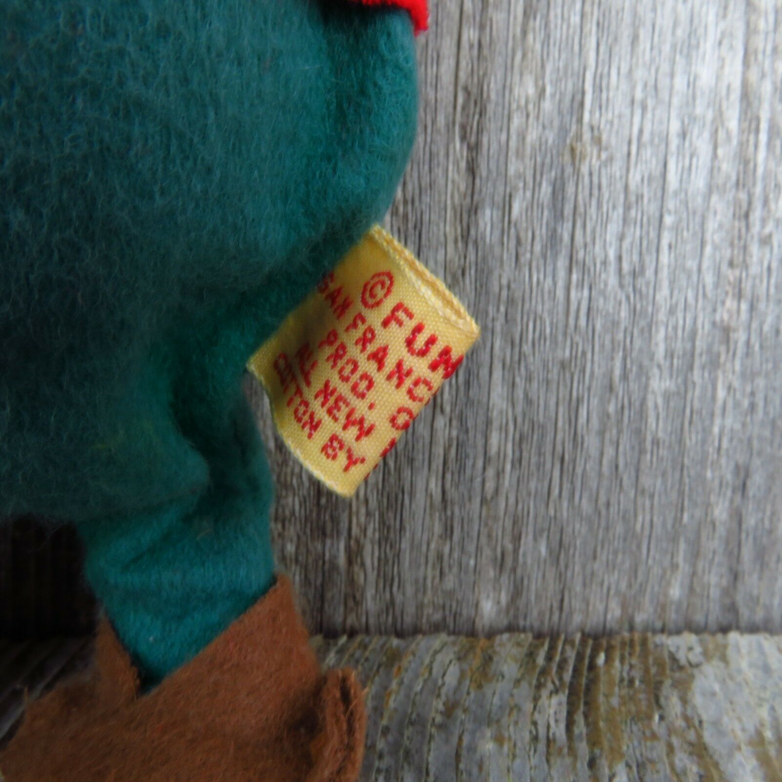 Christmas Elf Ornament Fun Farm Vintage Gnome Plush Stuffed Animal Toy Doll - At Grandma's Table