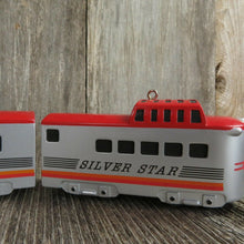 Load image into Gallery viewer, Vintage Train Christmas Ornament Silver Star Die Cast Hallmark 1992 Red - At Grandma&#39;s Table