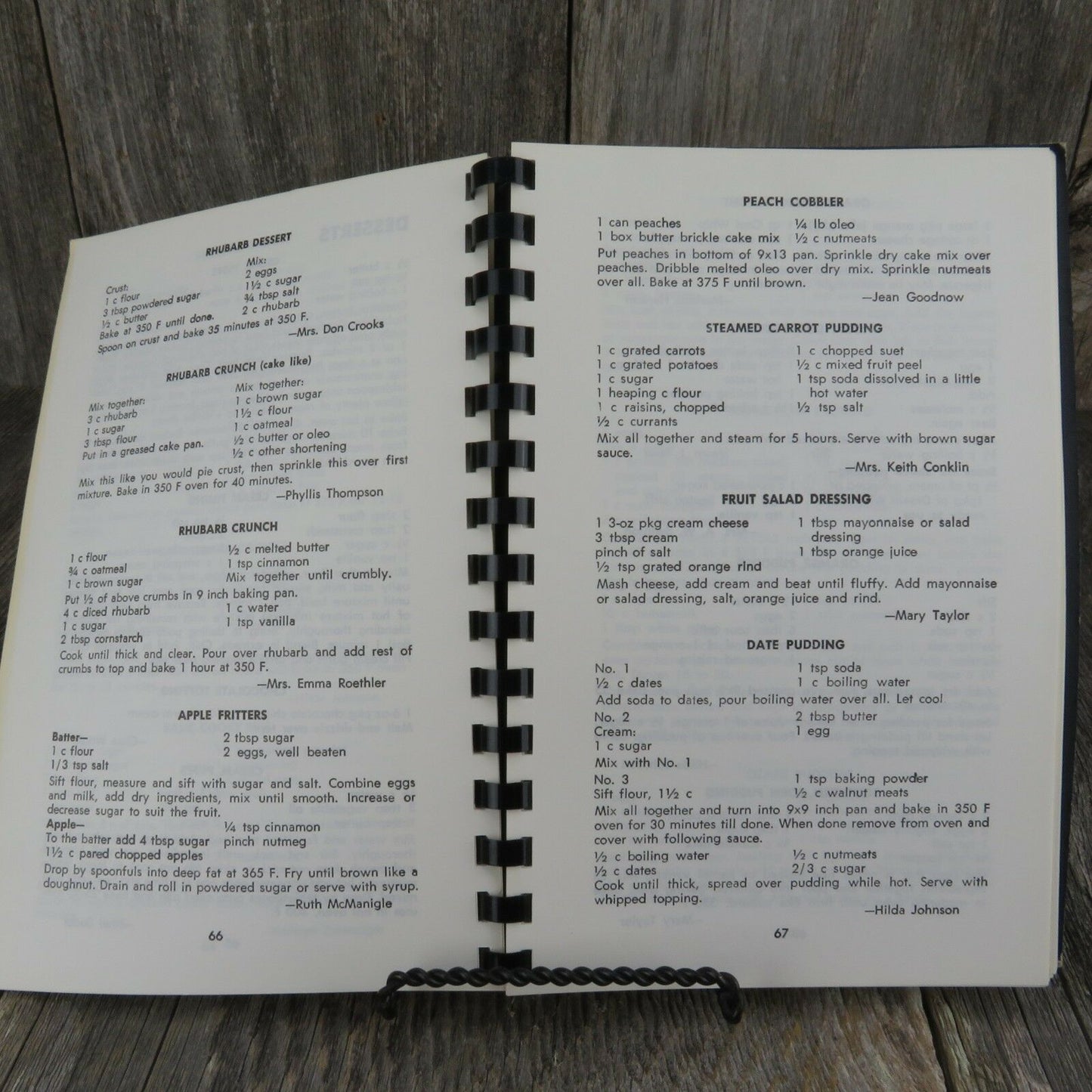 Vintage Iowa Cookbook Nashua Little Brown Church in the Vale Fellowship 1971 - At Grandma's Table