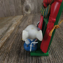 Load image into Gallery viewer, Vintage Mouse Mice Ornament Window Noel Banner Crafts Paper Enesco Lustre Fame - At Grandma&#39;s Table