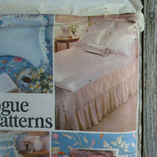 Load image into Gallery viewer, Vintage Vogue Bedspread Linen Sewing Pattern Bedroom Sham Pillow Bed Covers - At Grandma&#39;s Table