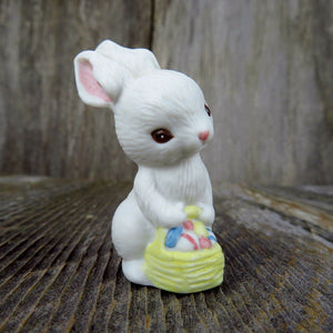 Vintage Bunny Rabbit Hallmark Cards Easter Figurine White Hare 1982 - At Grandma's Table