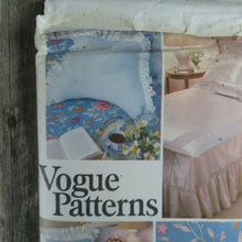 Load image into Gallery viewer, Vintage Vogue Bedspread Linen Sewing Pattern Bedroom Sham Pillow Bed Covers - At Grandma&#39;s Table