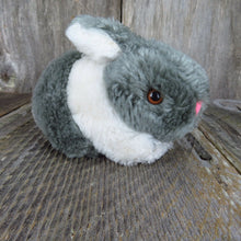 Load image into Gallery viewer, Vintage Bunny Rabbit Plush Stuffed Animal Hare Dakin Easter Gray White Korea - At Grandma&#39;s Table
